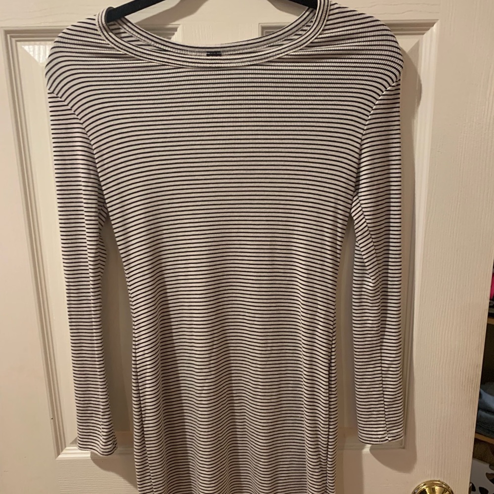 Striped Long Sleeve Dress